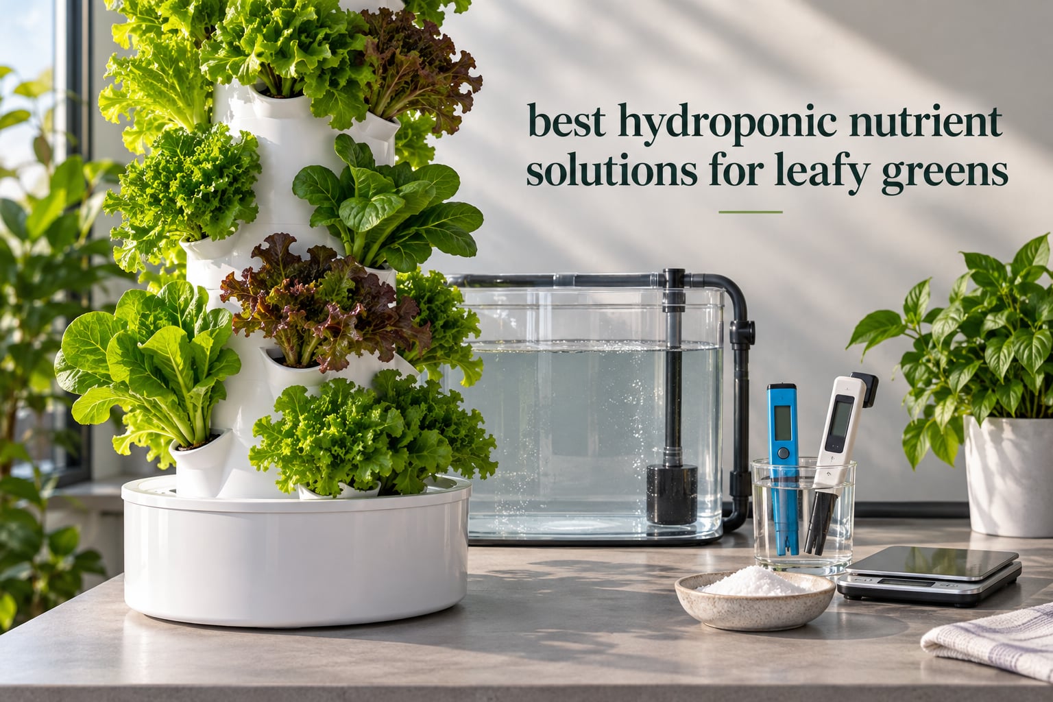 best hydroponic nutrient solutions for leafy greens