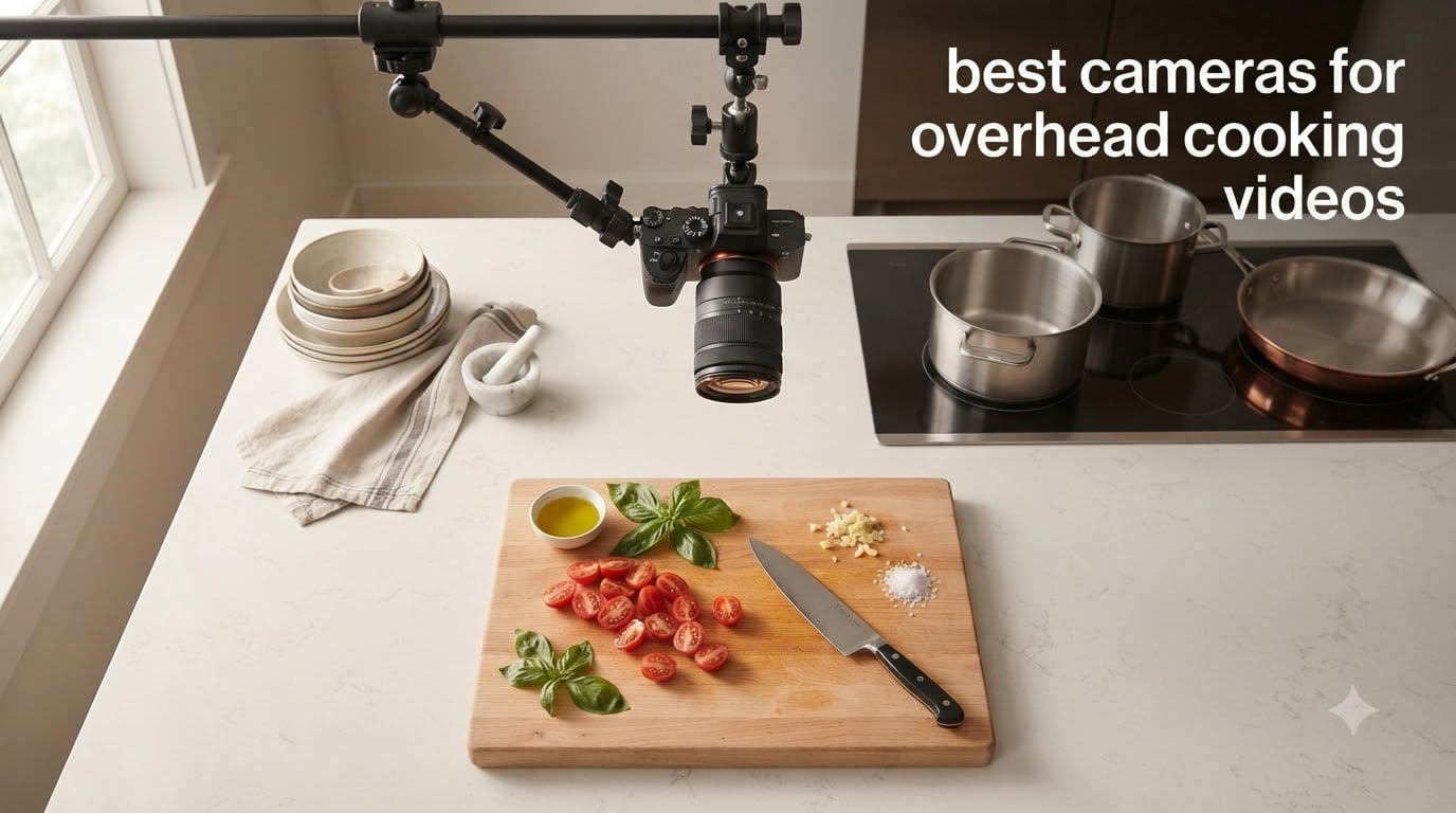 best cameras for overhead cooking videos