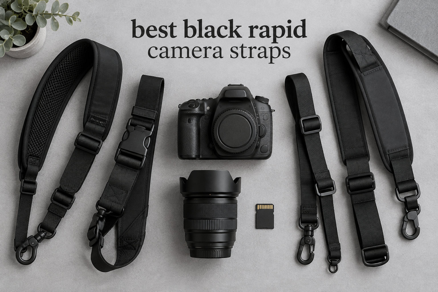 best black rapid camera straps