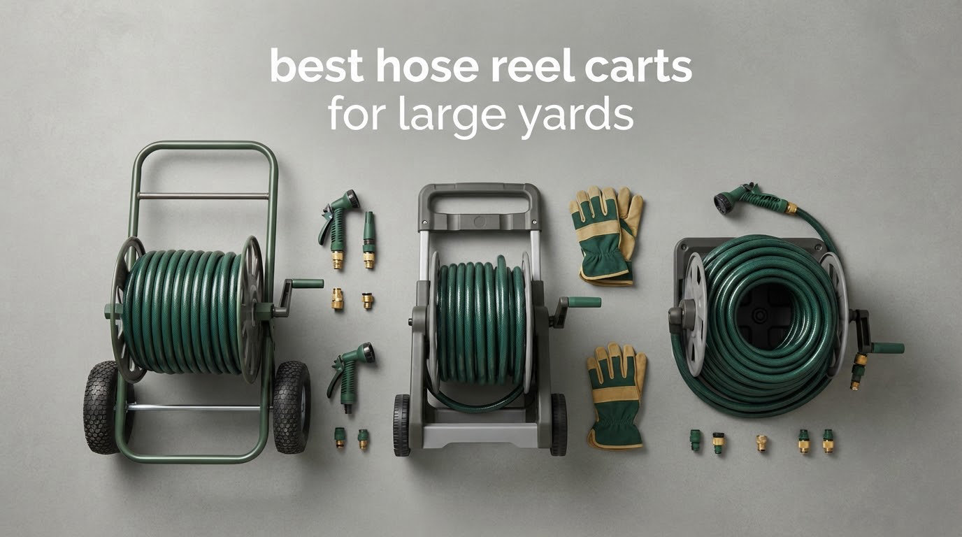 best hose reel carts for large yards