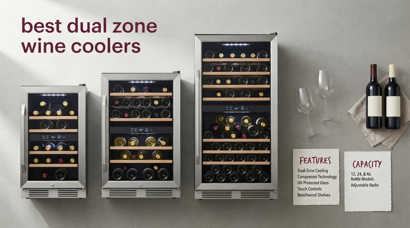 best dual zone wine coolers