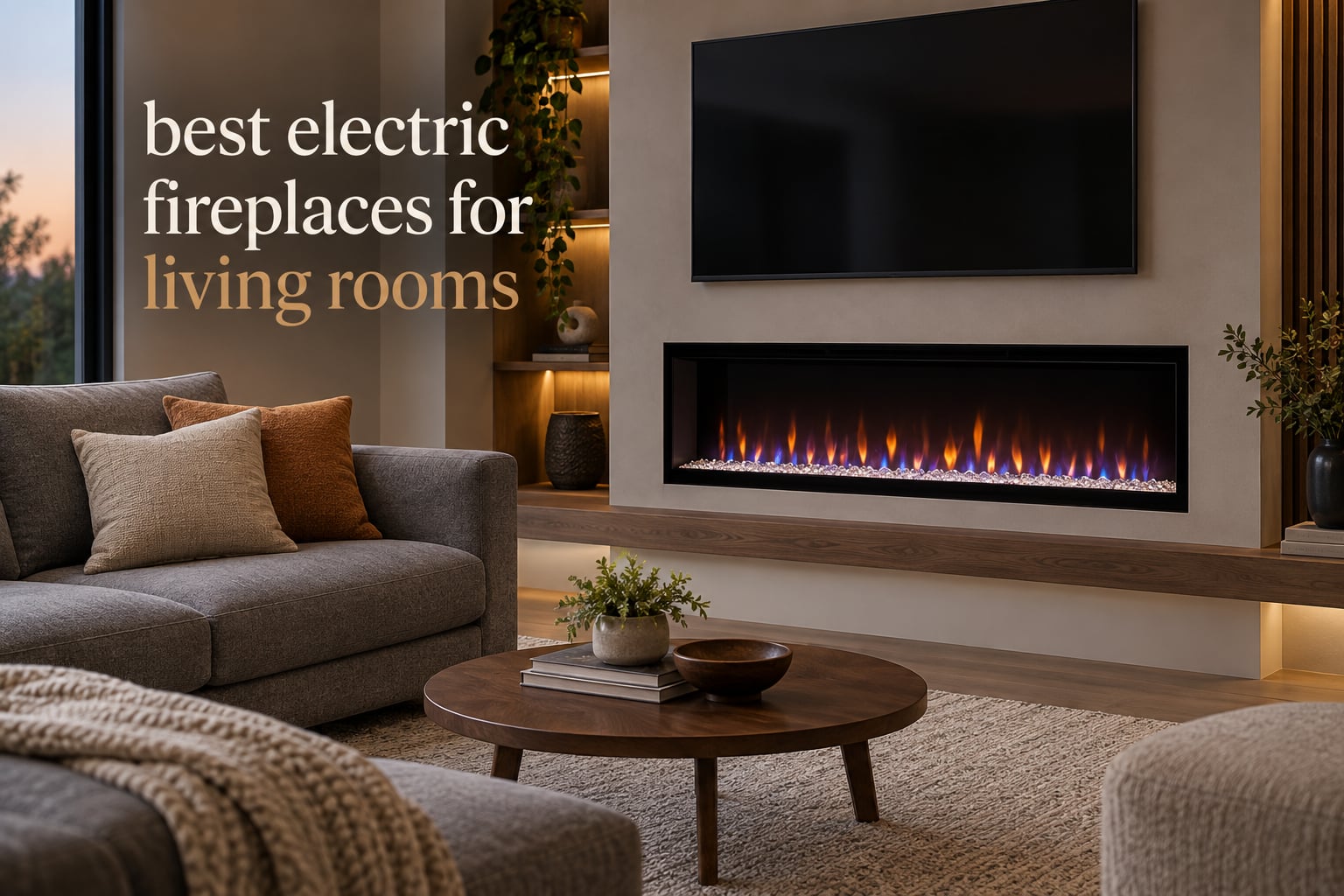 best electric fireplaces for living rooms
