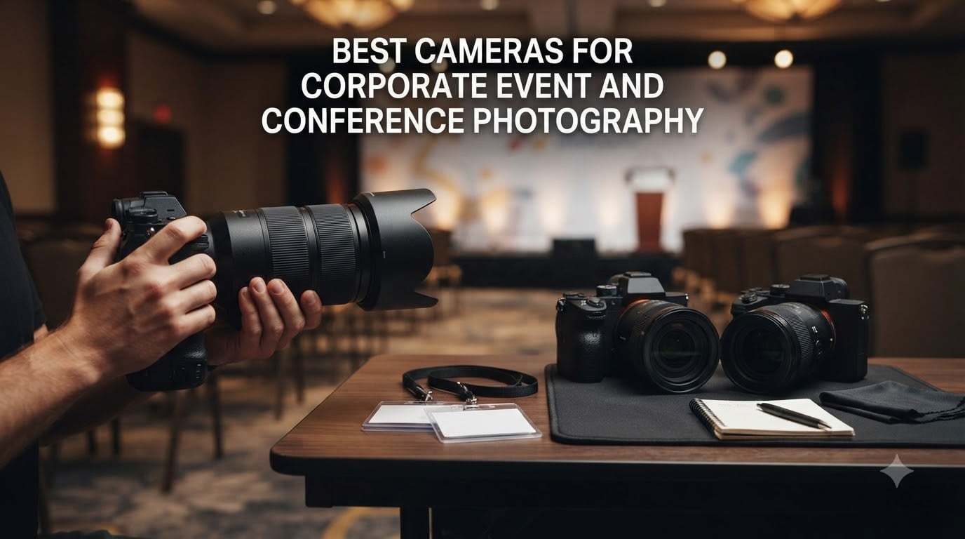 best cameras for corporate event and conference photography