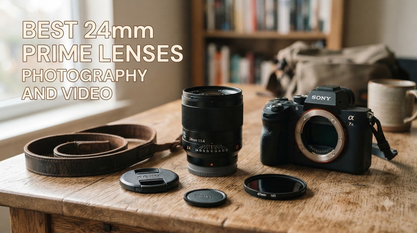 best 24mm prime lenses photography and video
