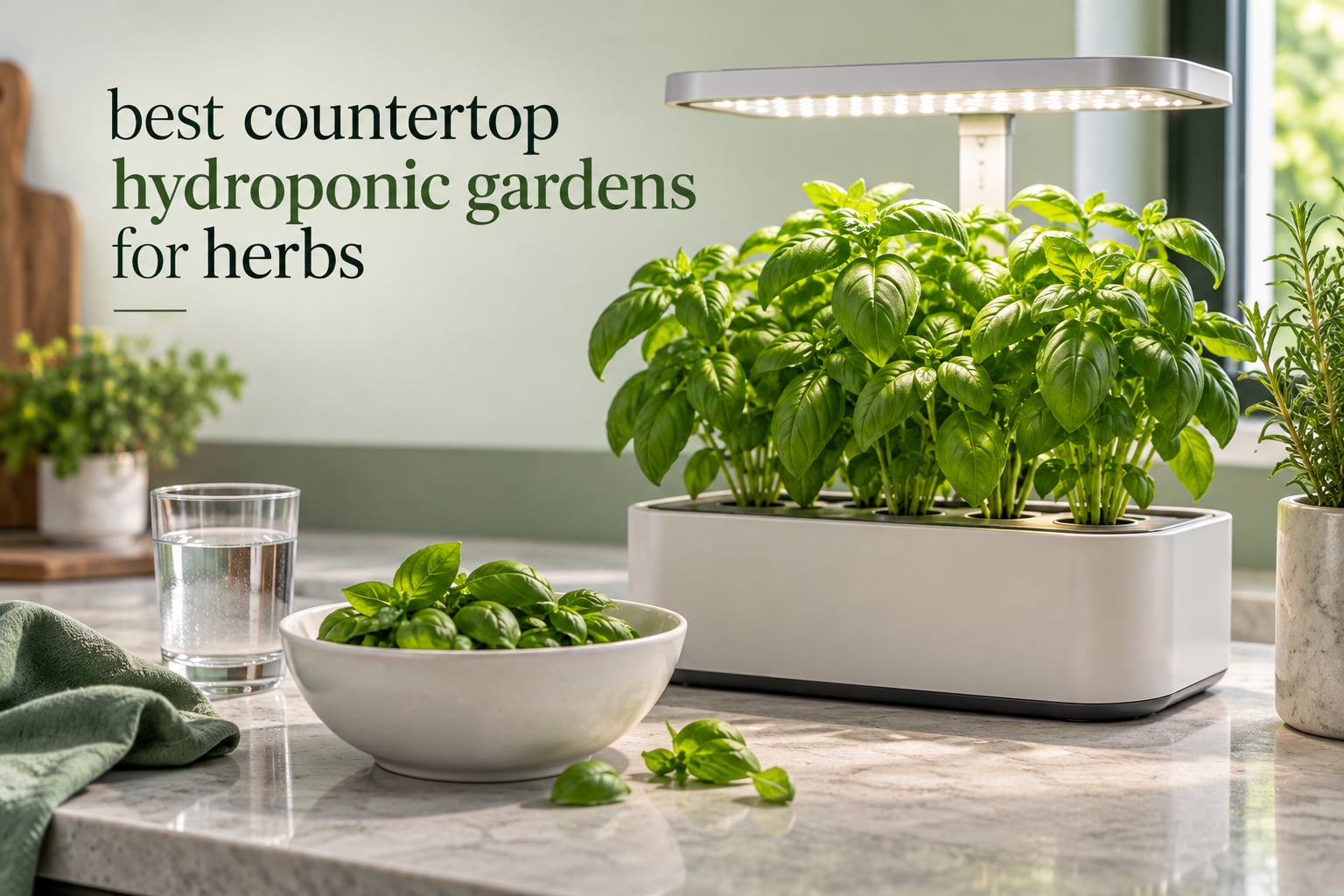 best countertop hydroponic gardens for herbs