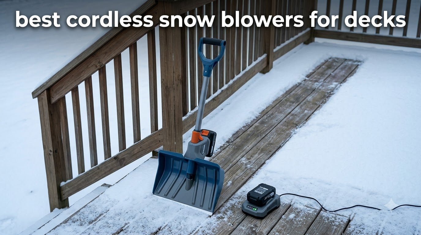 best cordless snow blowers for decks