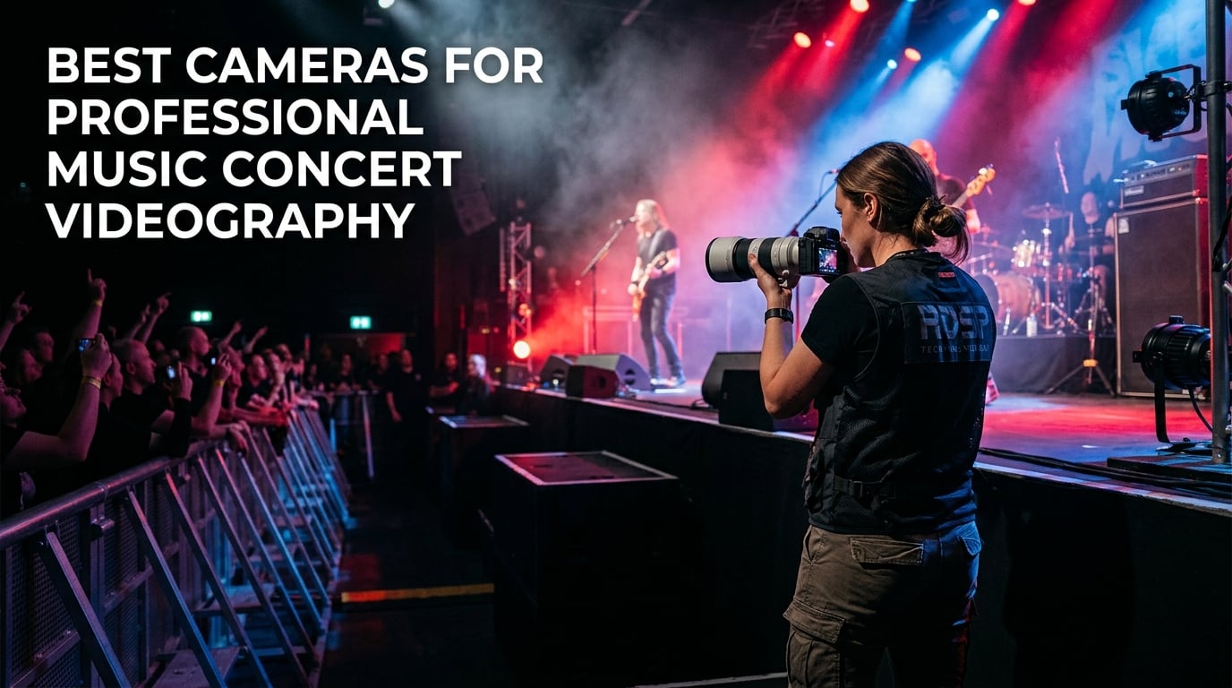 best cameras for professional music concert videography