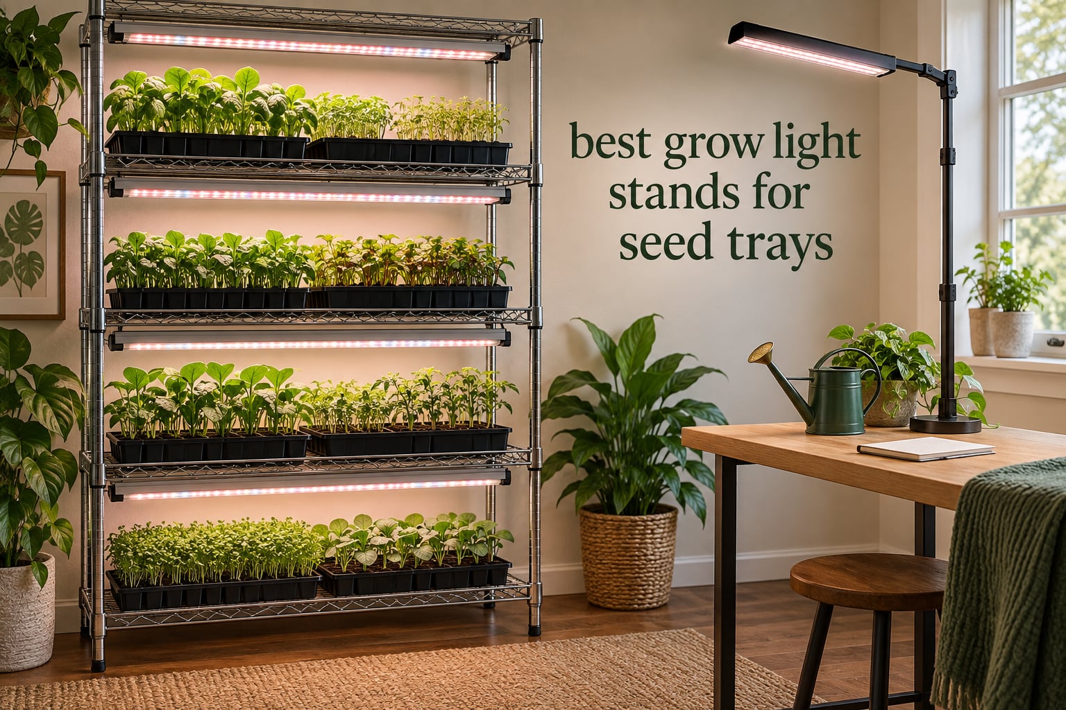 best grow light stands for seed trays