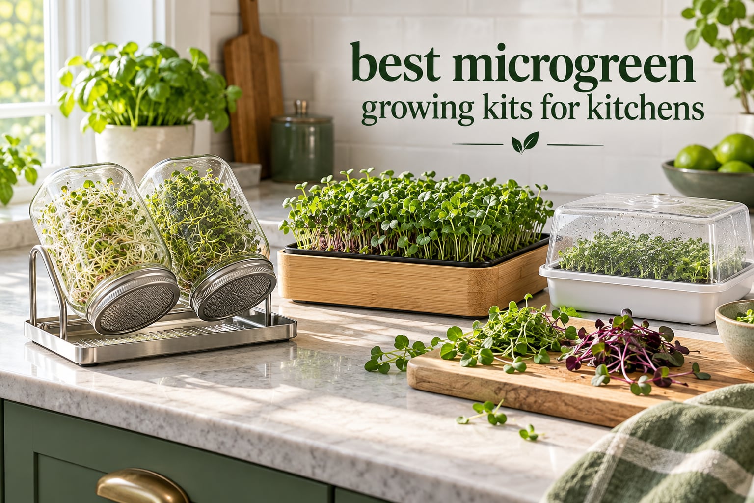 best microgreen growing kits for kitchens
