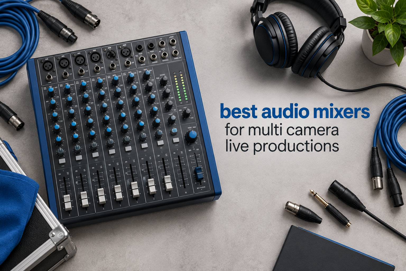 best audio mixers for multi camera live productions