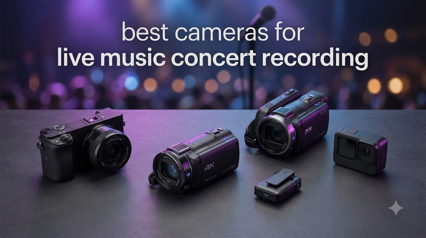 best cameras for live music concert recording