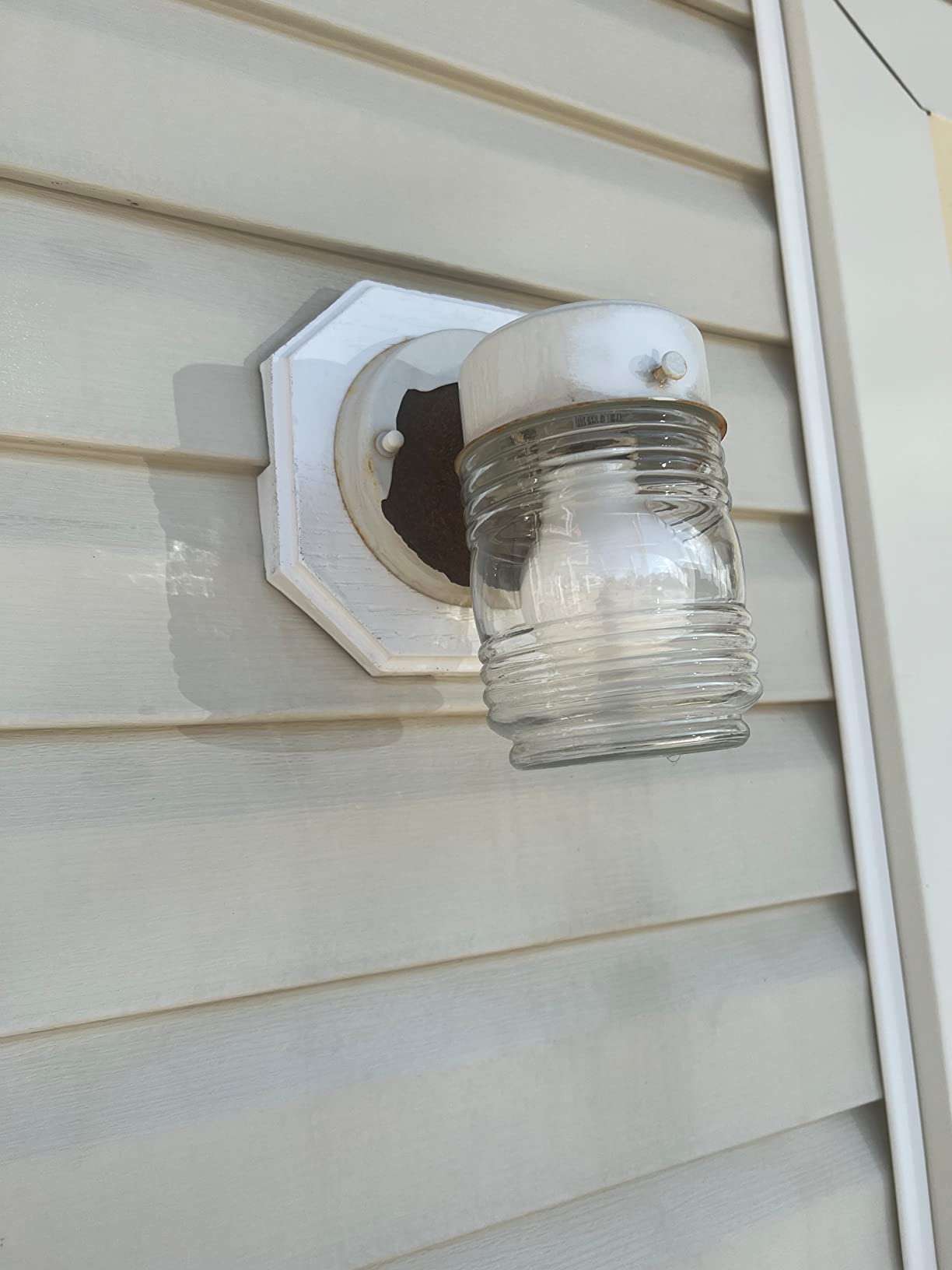 Design House Jelly Jar Outdoor Wall Light, Matte Black customer photo 2