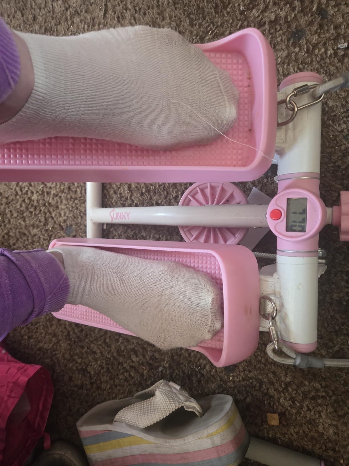 Sunny Health & Fitness Mini Stair Stepper w/Resistance Bands for Home Gym customer photo 2