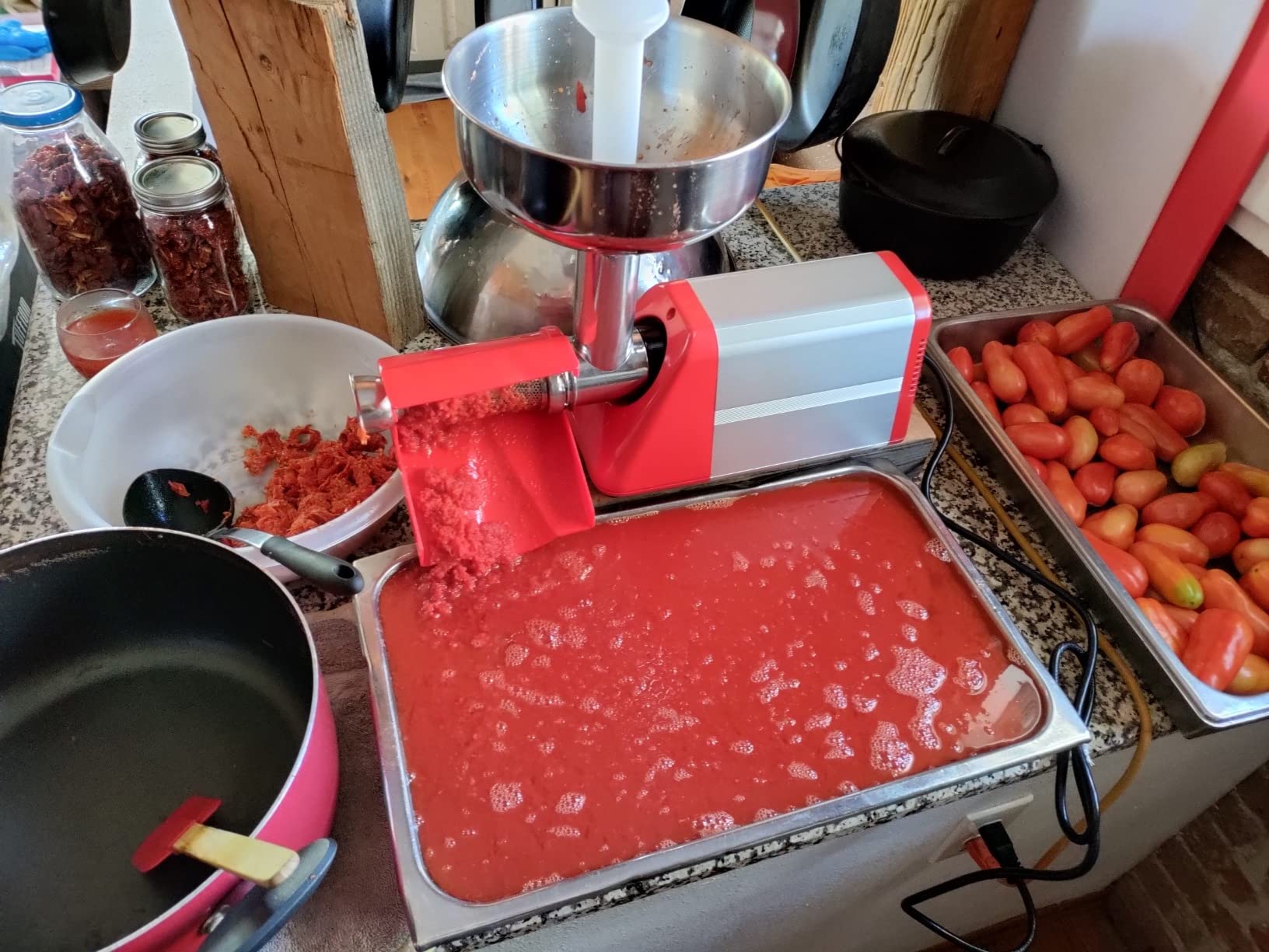 OMRA Spremy Electric Tomato Strainer 1/4 HP Model 850 customer photo 1