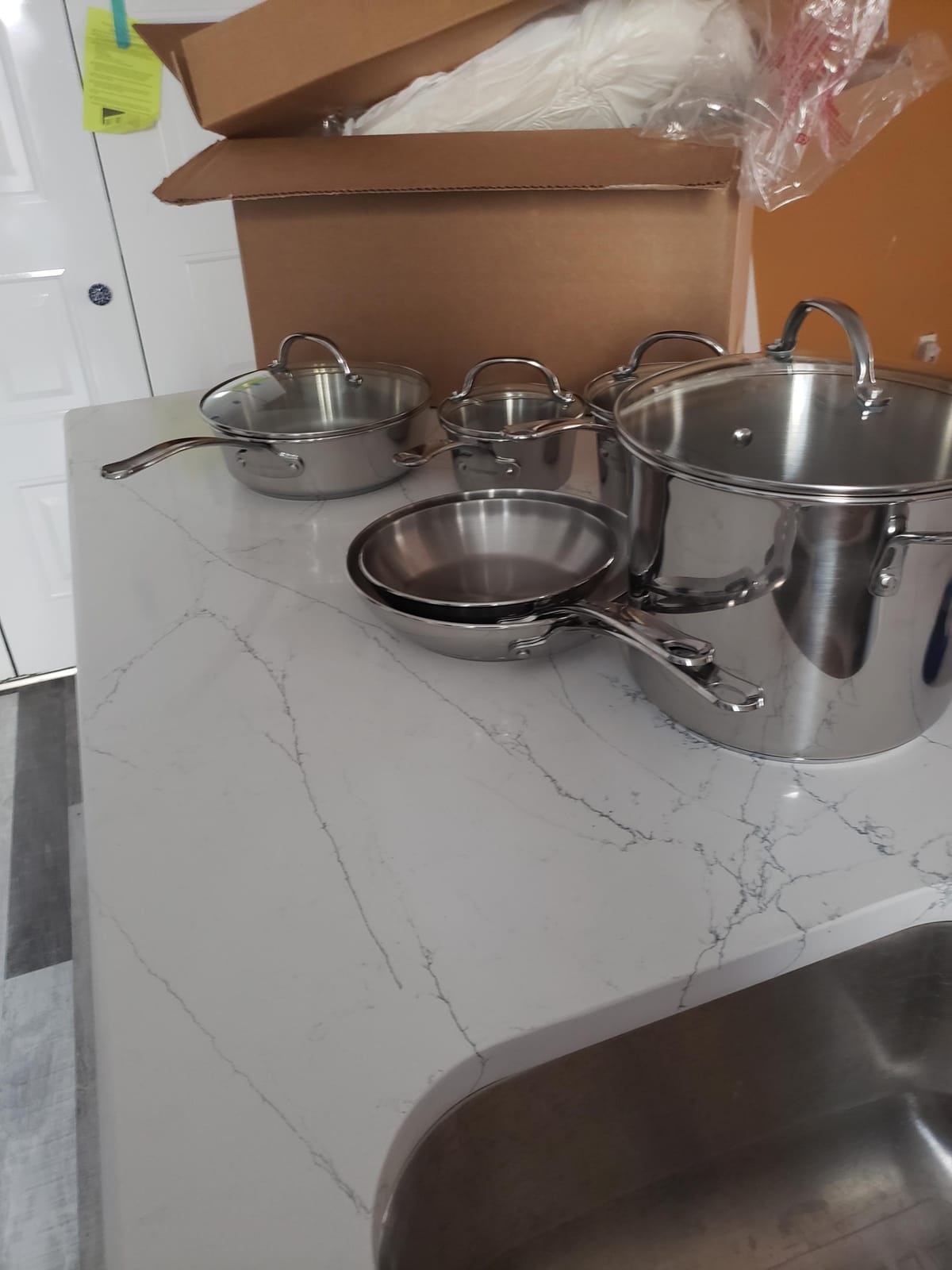 Farberware Millennium Stainless Steel Pots and Pans Set, 10-Piece, Silver customer photo 1