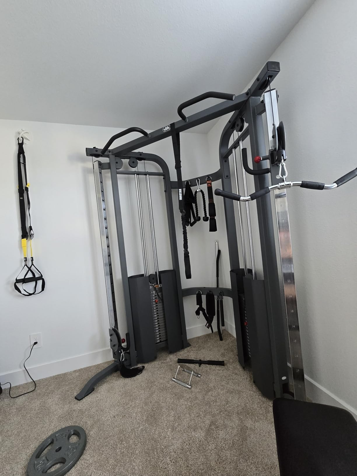 XMARK Cable Machine with Cable Attachments, Functional Trainer Dual Weight Stack Cable Pulley Machine, Commercial and Home Gym System customer photo 2