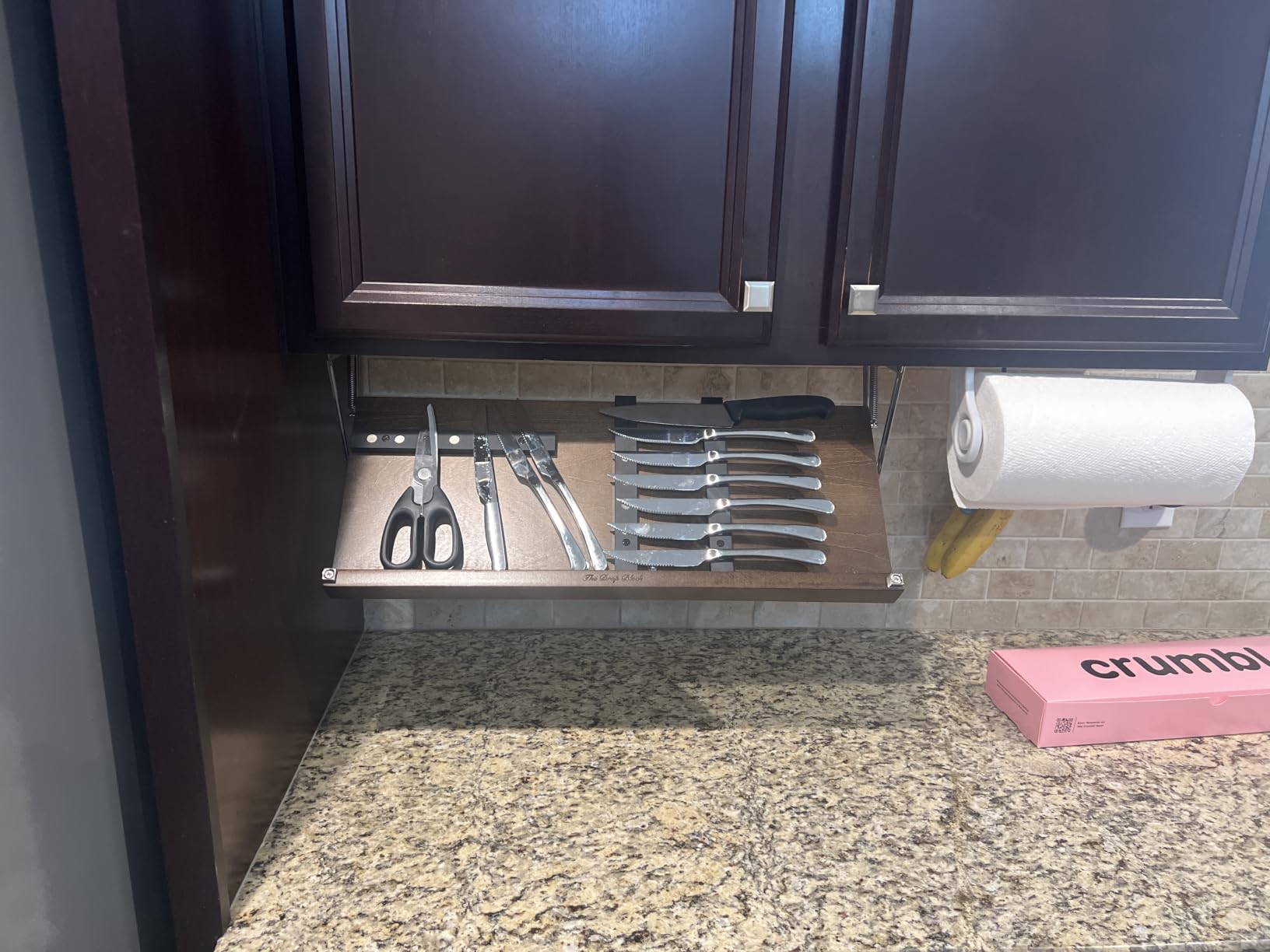Under Cabinet Knife Storage - Multiple Sizes and colors available (White, Small) customer photo 1