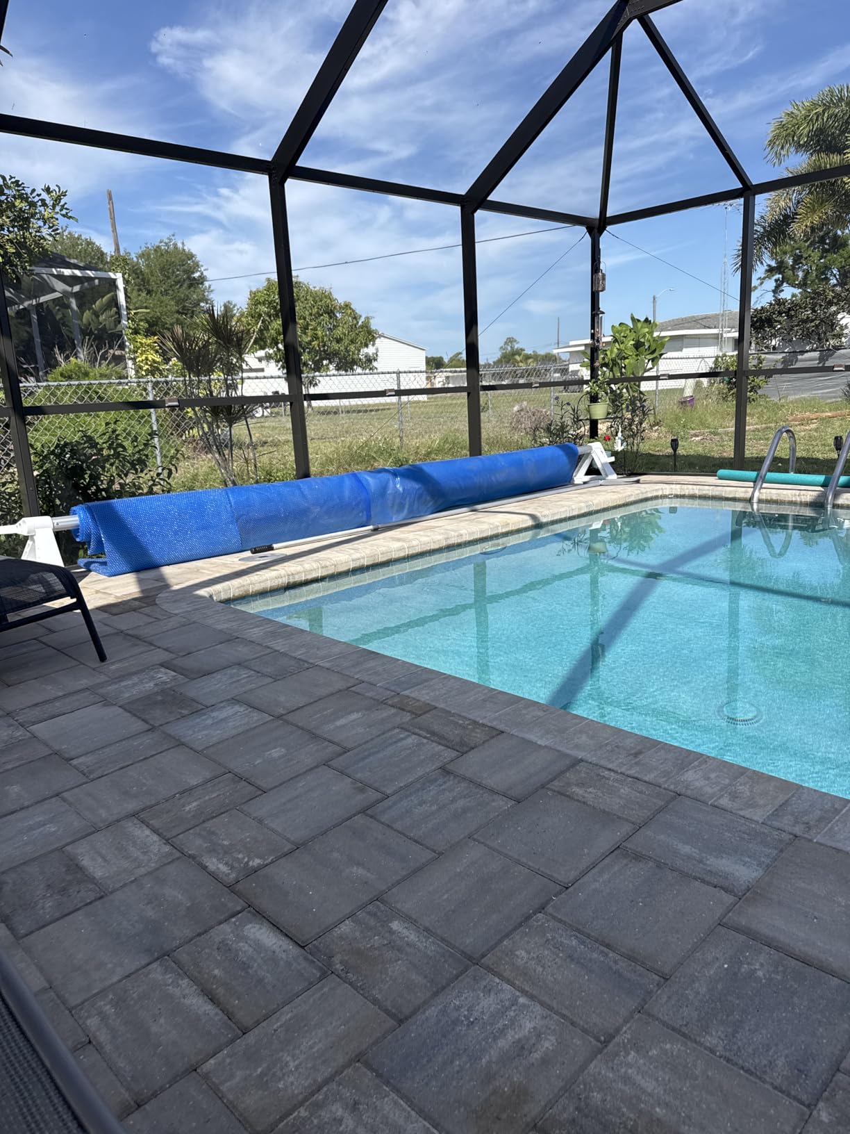 GLI Cyclone In-ground Resin Solar Cover Reel | Perfect for In-Ground Swimming Pools | 12 Ft Wide customer photo 1