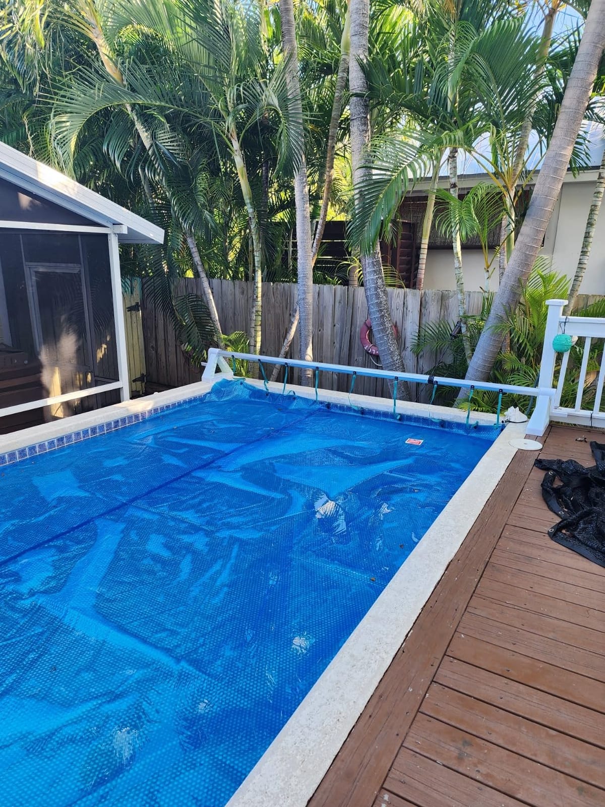 GLI Cyclone In-ground Resin Solar Cover Reel | Perfect for In-Ground Swimming Pools | 12 Ft Wide customer photo 2