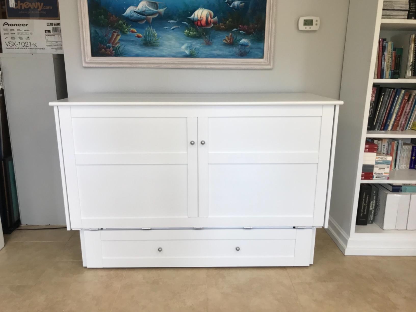Night & Day Furniture Murphy Cabinet Bed with Mattress, Cherry, Queen customer photo 1