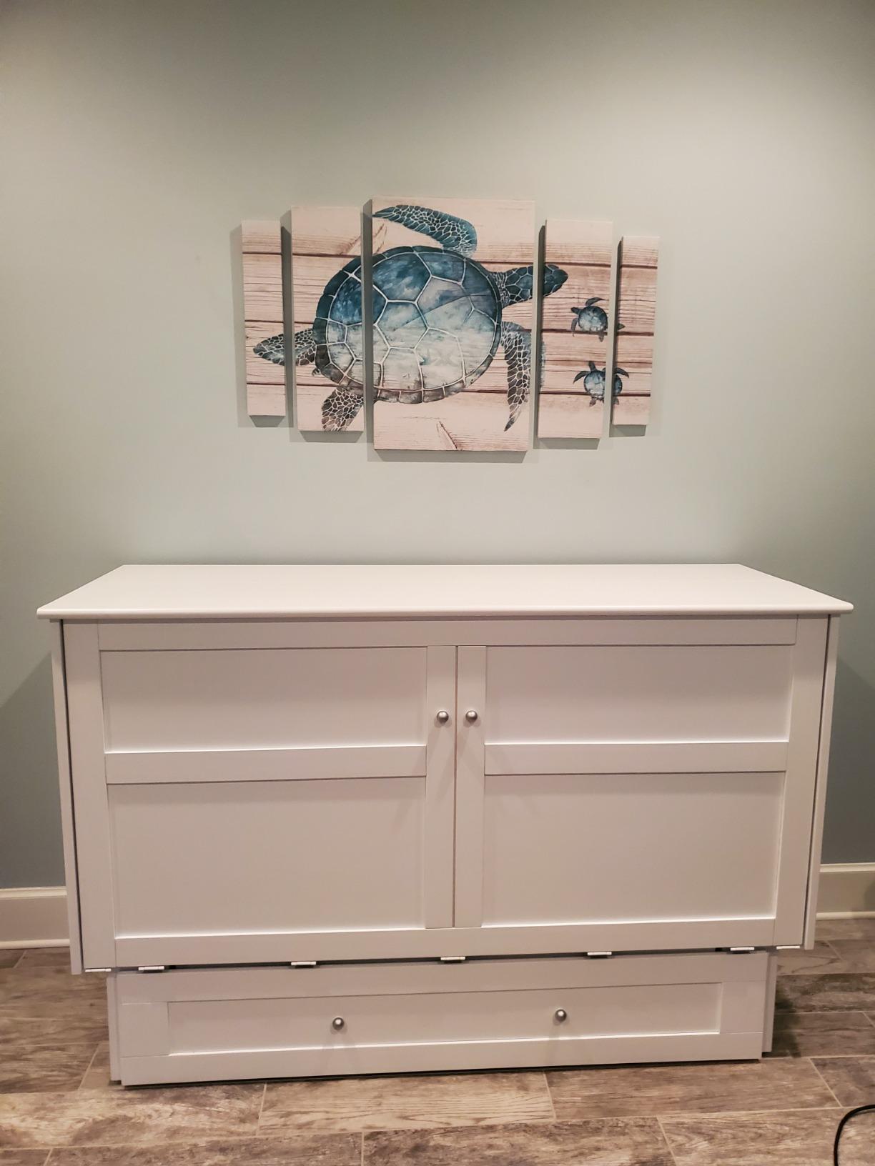 Night & Day Furniture Murphy Cabinet Bed with Mattress, Cherry, Queen customer photo 2