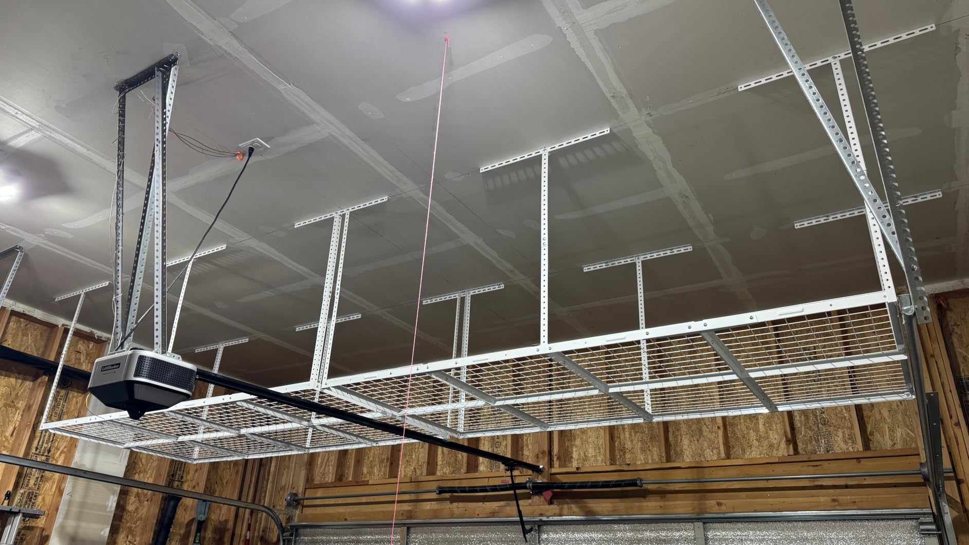 FLEXIMOUNTS 4x8 Overhead Garage Ceiling Storage Rack Organization, Black customer photo 1