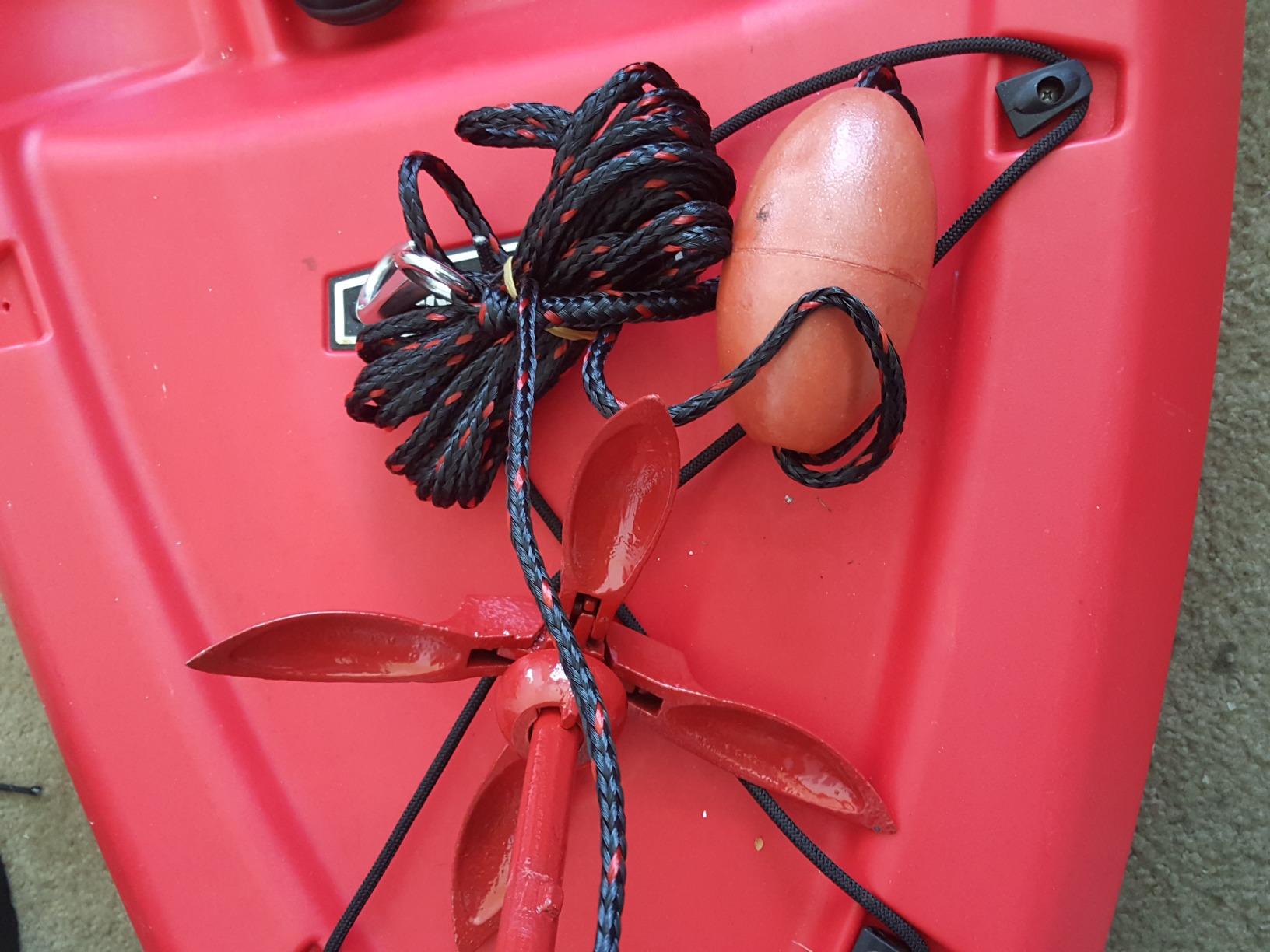 MarineNow 3.5 lb Folding Grapnel Anchor Kit with 25 ft Rope for Kayak, Jet Ski & Paddle Board customer photo 2