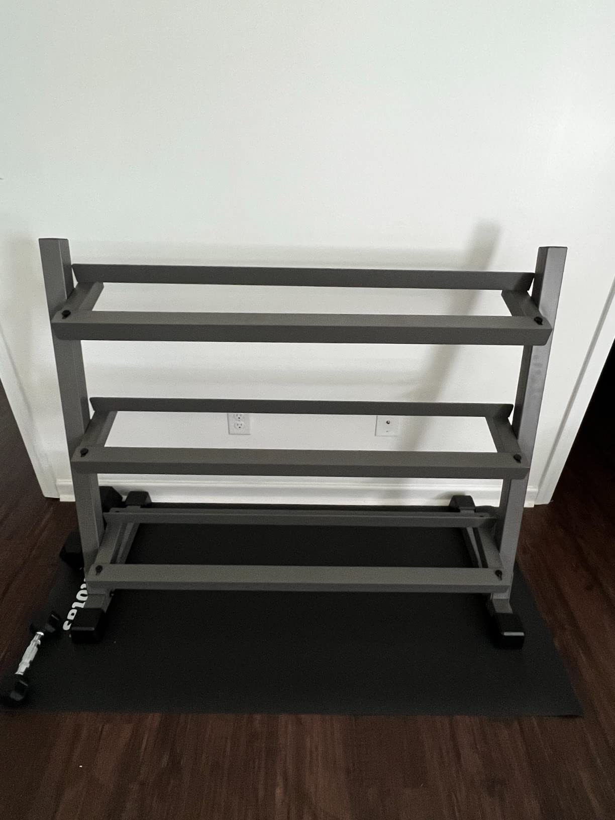 XMARK Dumbbell Set with Rack, Weights Dumbbells, Multiple Free Weights and Horizontal Storage for Home Gym Strength Training, Storage Rack Color Options customer photo 1