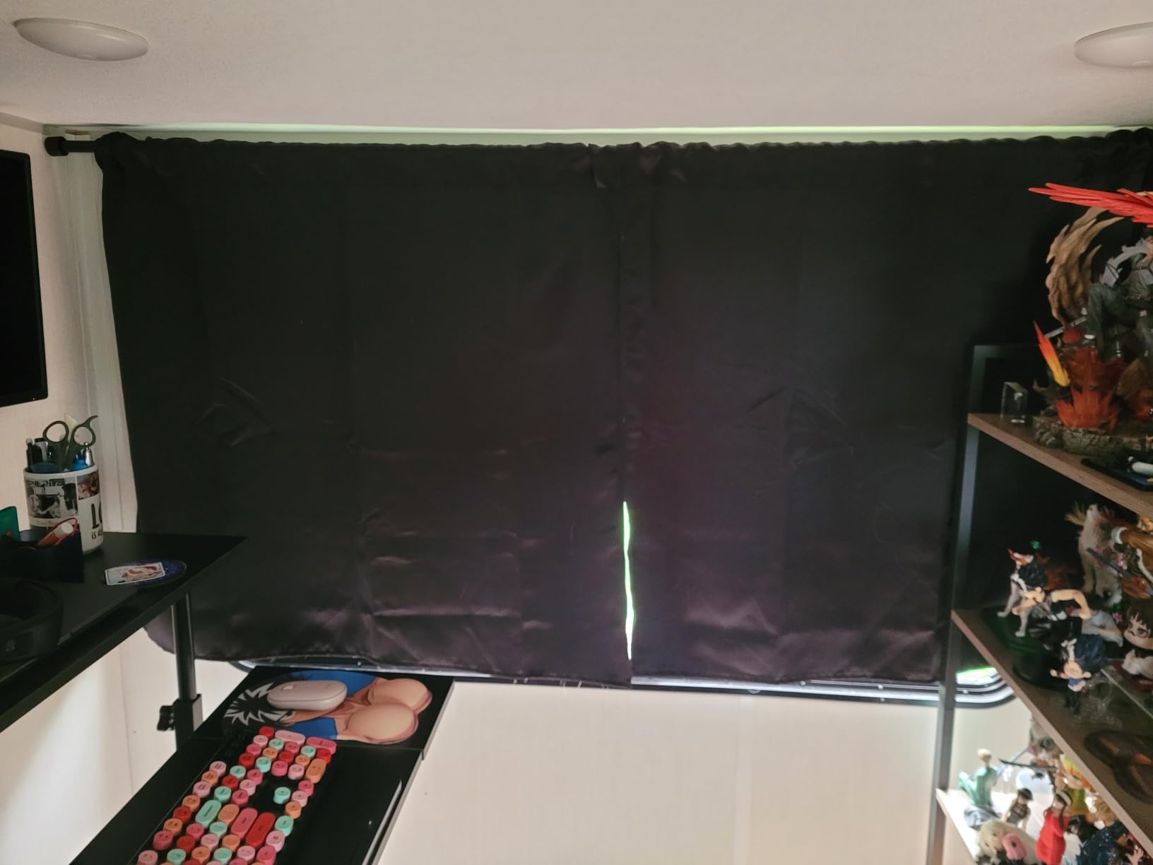 RYB HOME Black Blackout Curtains for Bedroom Living Room 72 inches Long customer photo 2