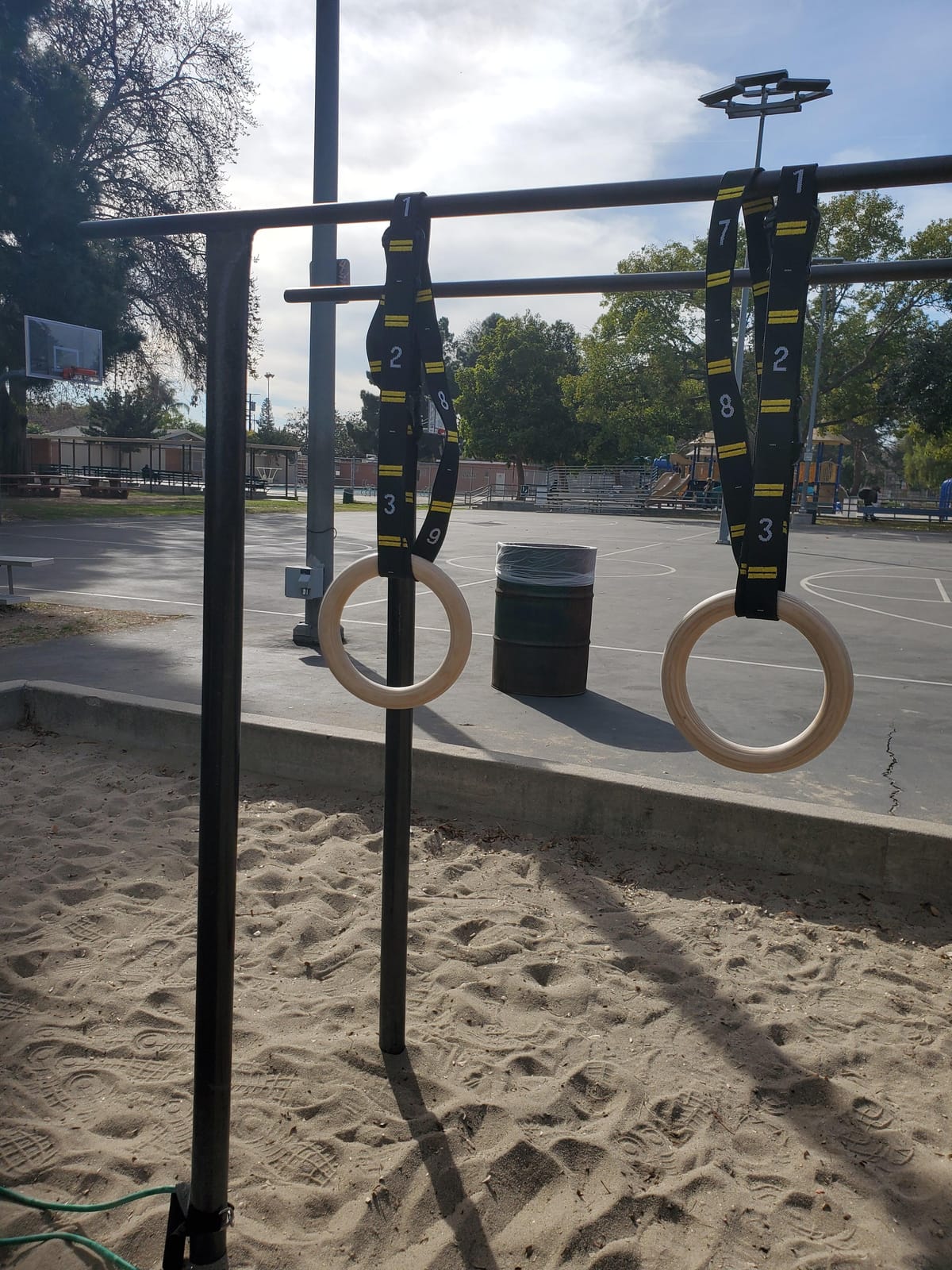 Double Circle Gymnastics Rings with Straps, Calisthenics Wooden Rings (Multi-Size) customer photo 1