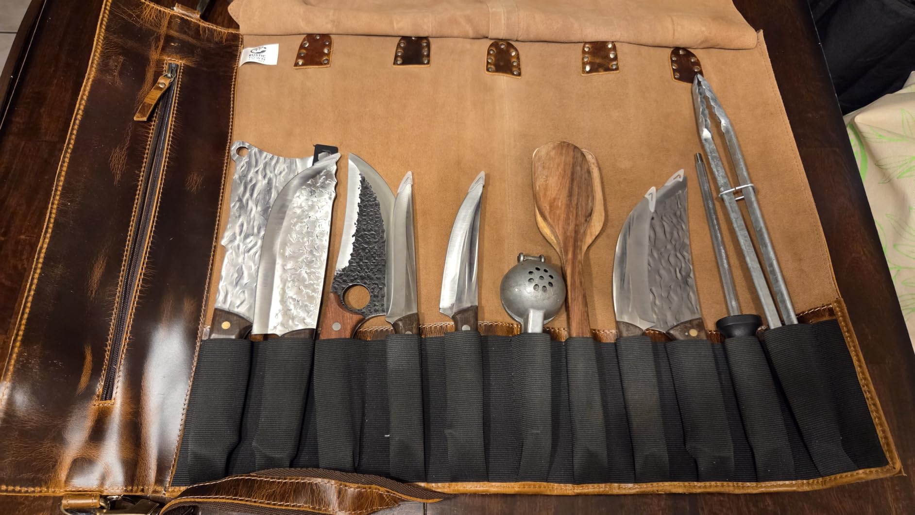 Rustic Town Genuine Leather Chef Knife Roll All Purpose Chef Roll customer photo 2