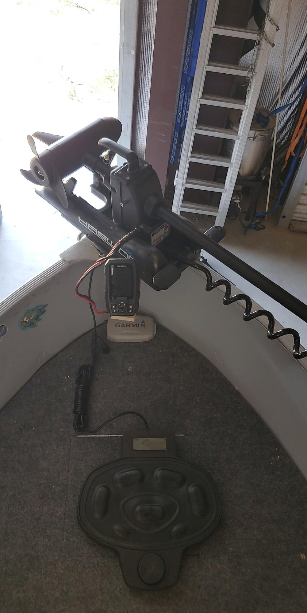 Haswing Bow Mount Trolling Motor 55lbs 54in - Remote & Foot, Quick Release customer photo 1