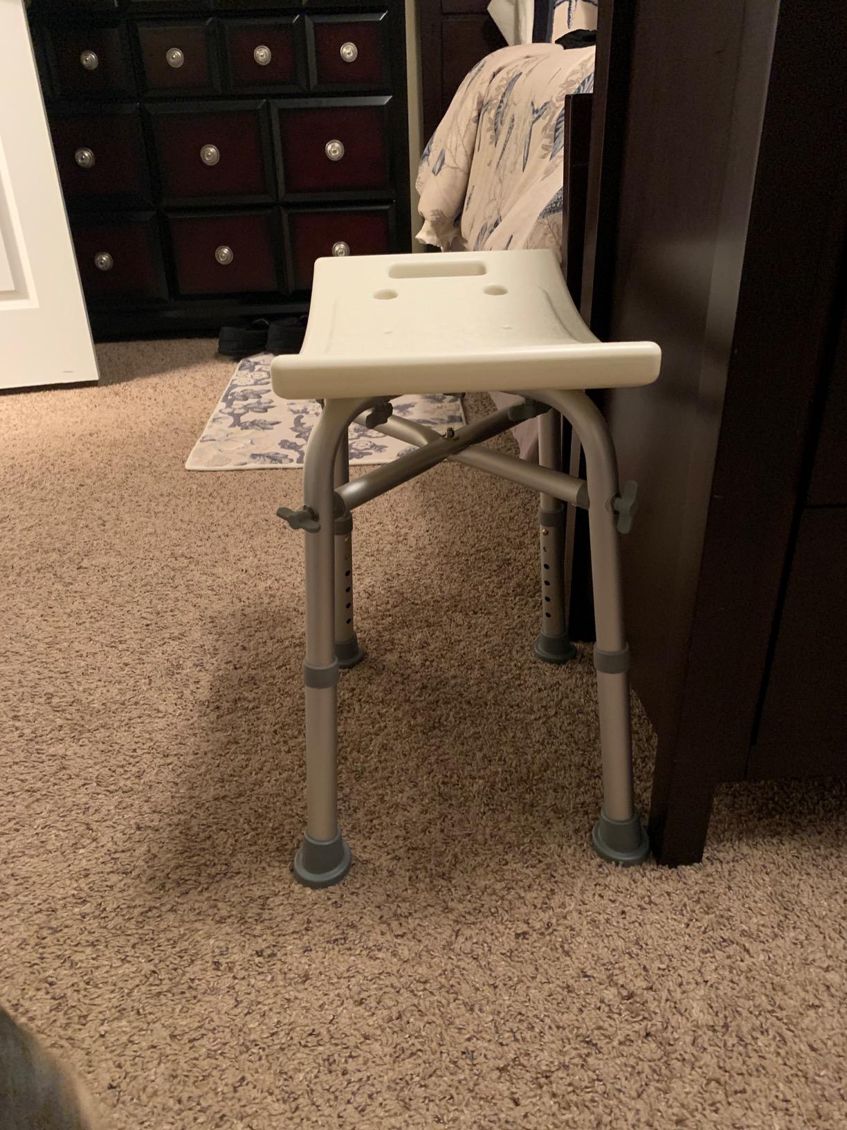 Dr Kay's Shower Chair for Inside Shower, Bathroom Seat with Crossbars customer photo 1