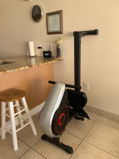 SereneLife Air & Magnetic Rowing Machine - Measures Time, Distance, Stride, Calories - For Gym or Home Cardio Workout customer photo 2
