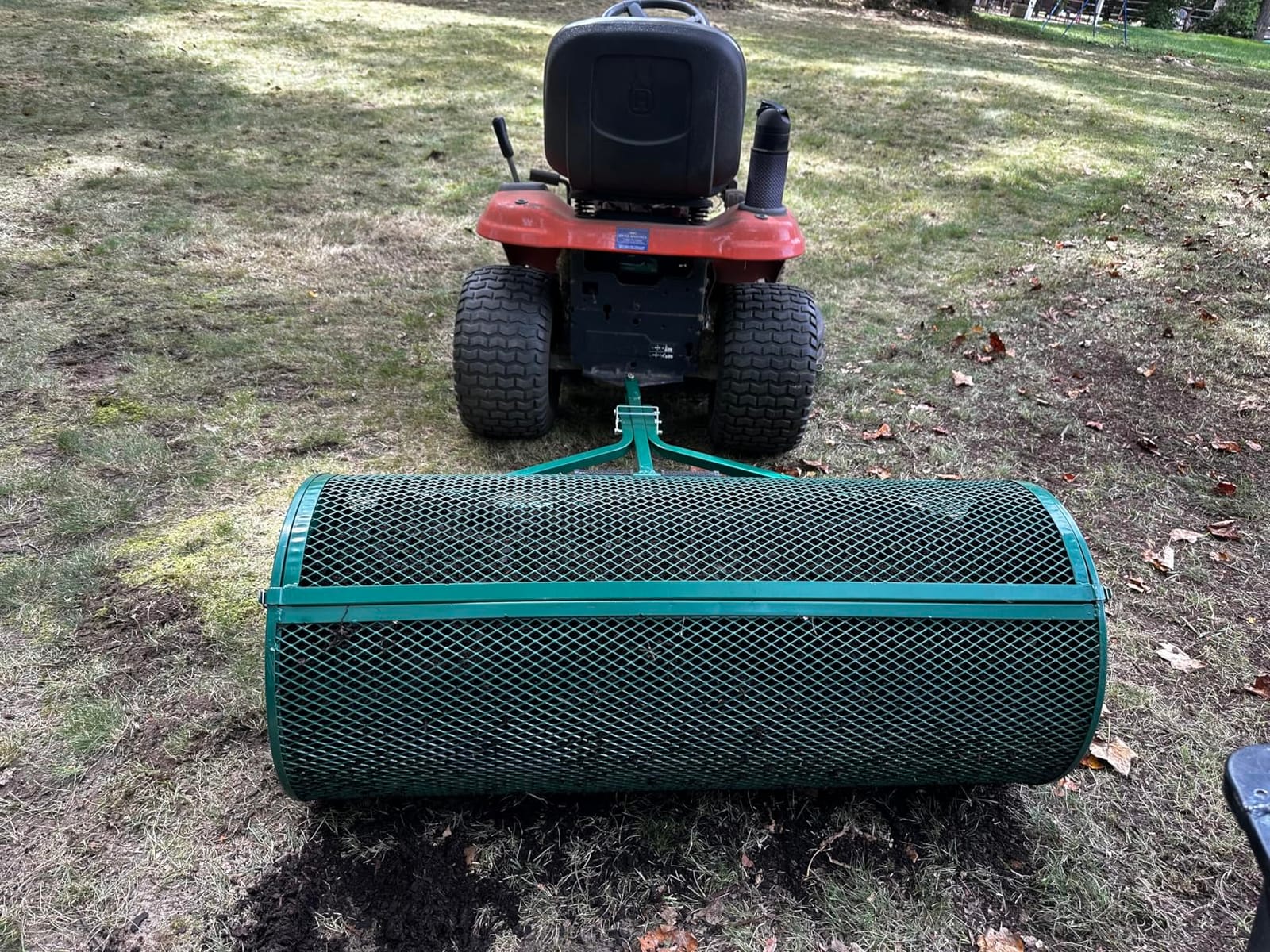 LANDZIE - Compost Spreader 24 Inch, Peat Moss & Top Soil Roller customer photo 1
