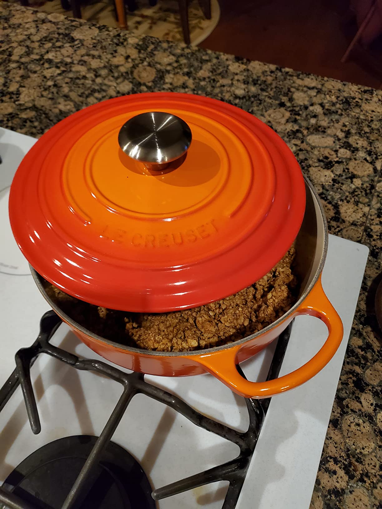 Le Creuset Enameled Cast Iron Signature Sauteuse Oven, 3.5 qt., Oyster customer photo 2
