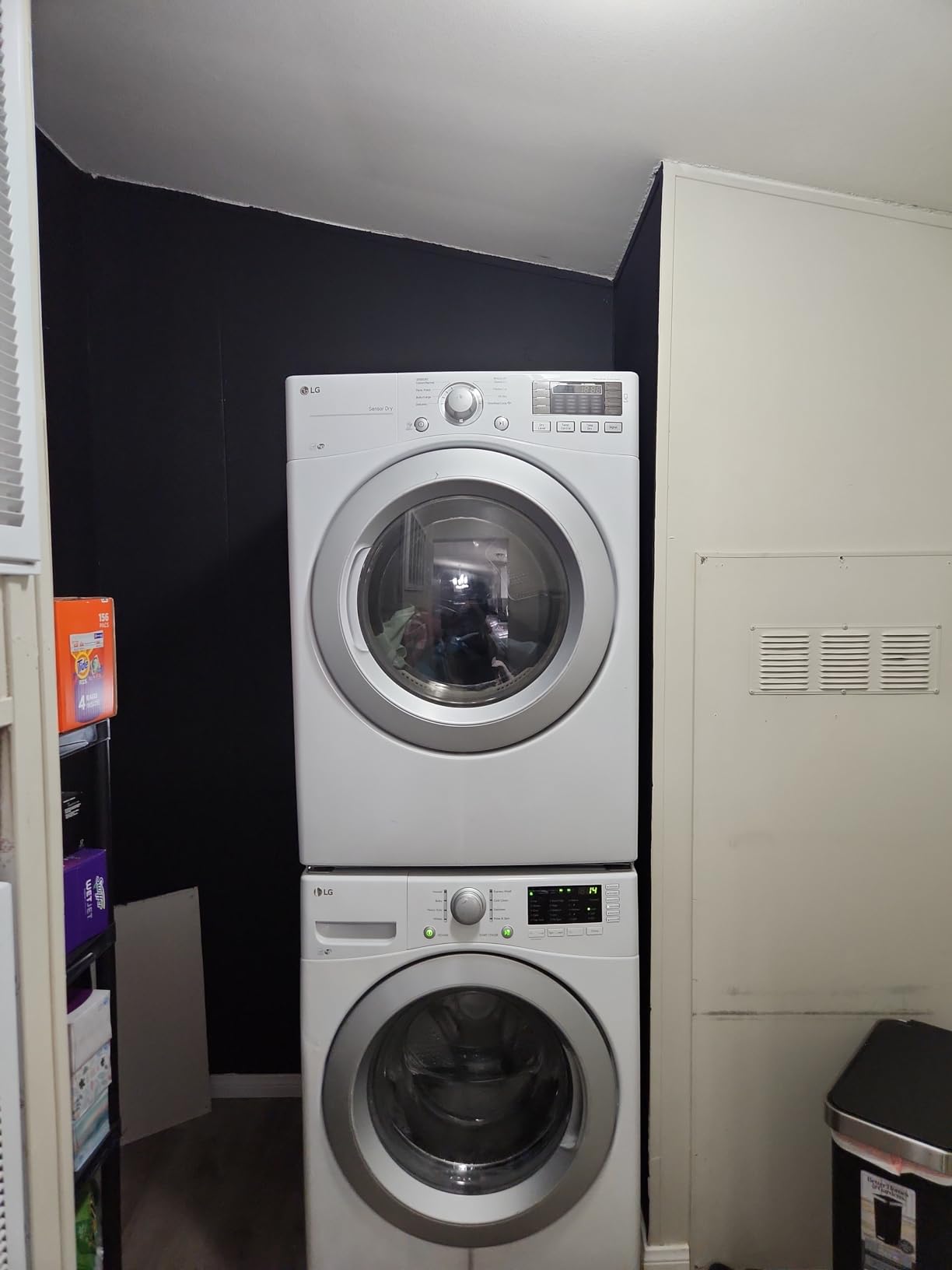 KSTK1 27-inch Washer Dryer Stacking Kit Replacement for LG Laundry Washer and Dryer - Solid Metal with Chrome Coated customer photo 1