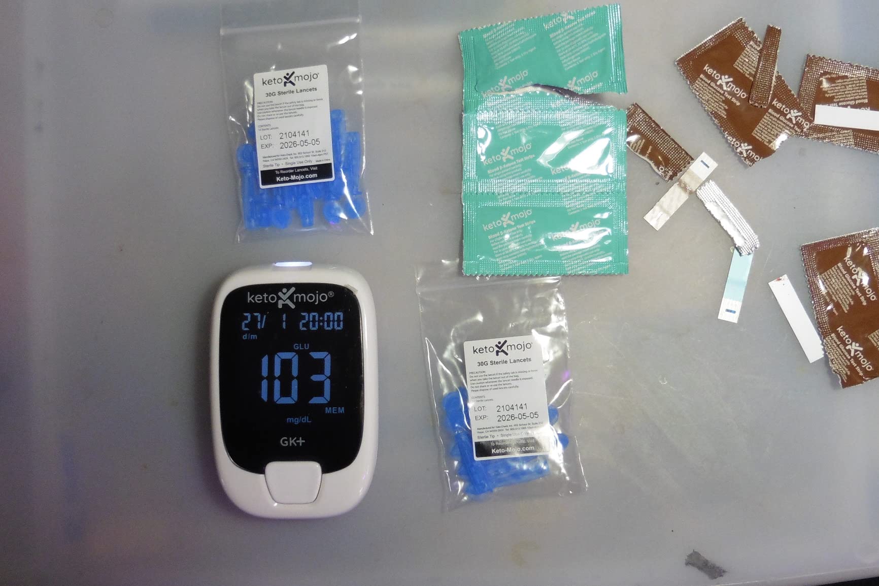 KETO-MOJO GK+ Glucose & Ketone Meter, Keto Diabetes Fasting customer photo 1