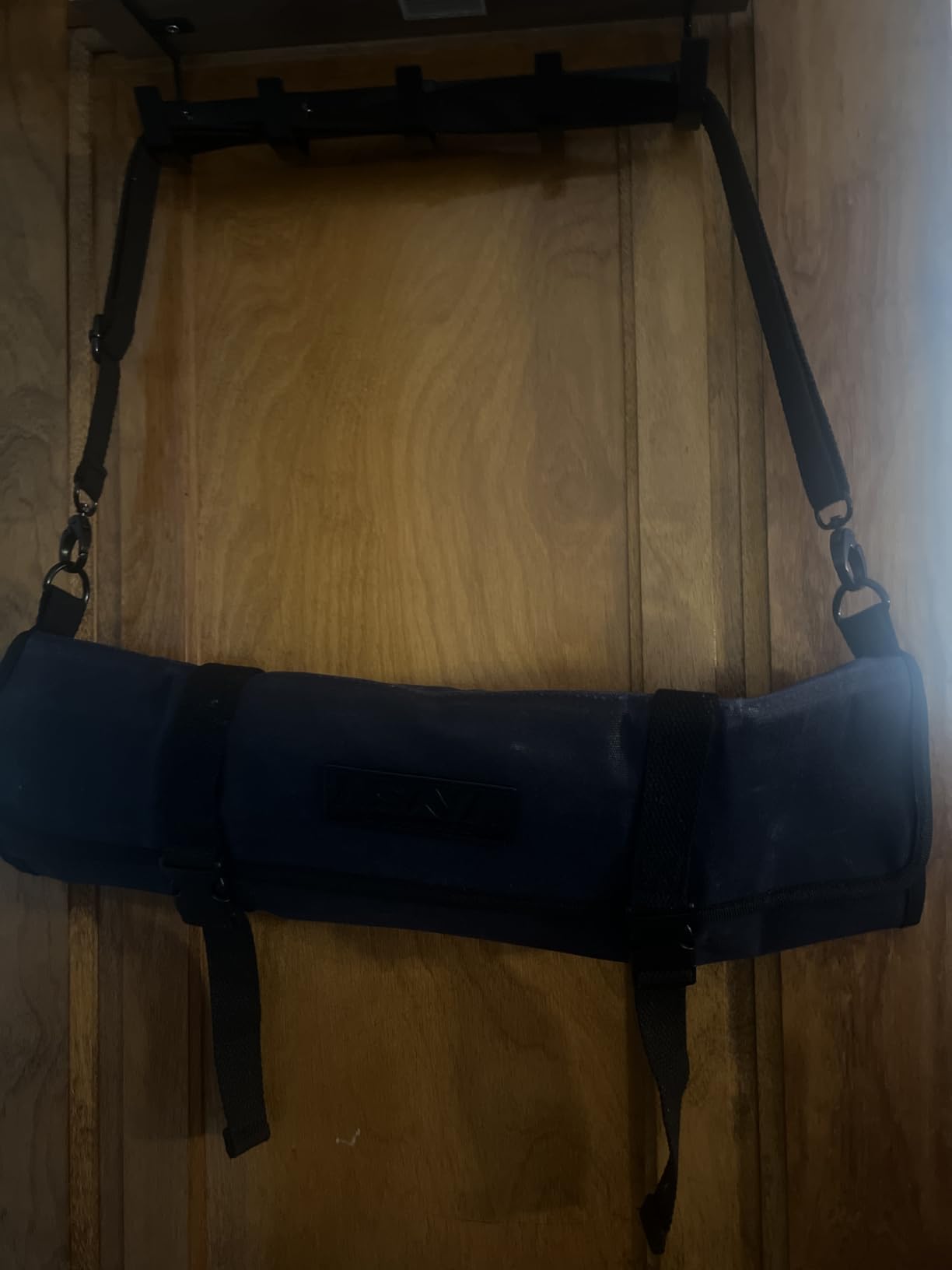 Asaya Waxed Canvas Chef Knife Roll Bag with 10 Slots and a Zipper Pocket - Professional Chef Knife Bag & Storage Case, with Shoulder Strap - Knives Not Included (Black) customer photo 1