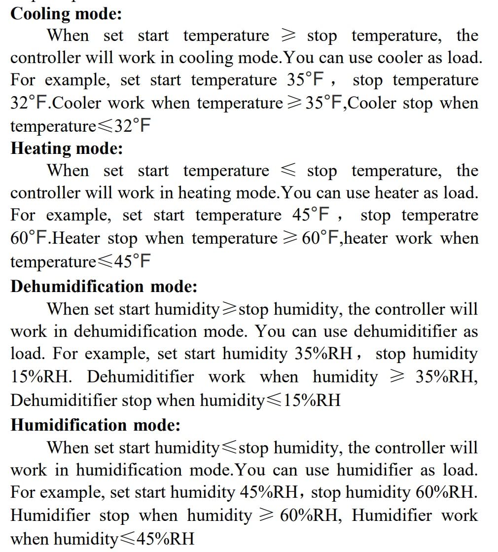 KETOTEK Temperature Humidity Controller Digital Thermostat Module 120V, Heating Cooling Humidification and dehumidification Control 110V 10A, Fahrenheit Display customer photo 1