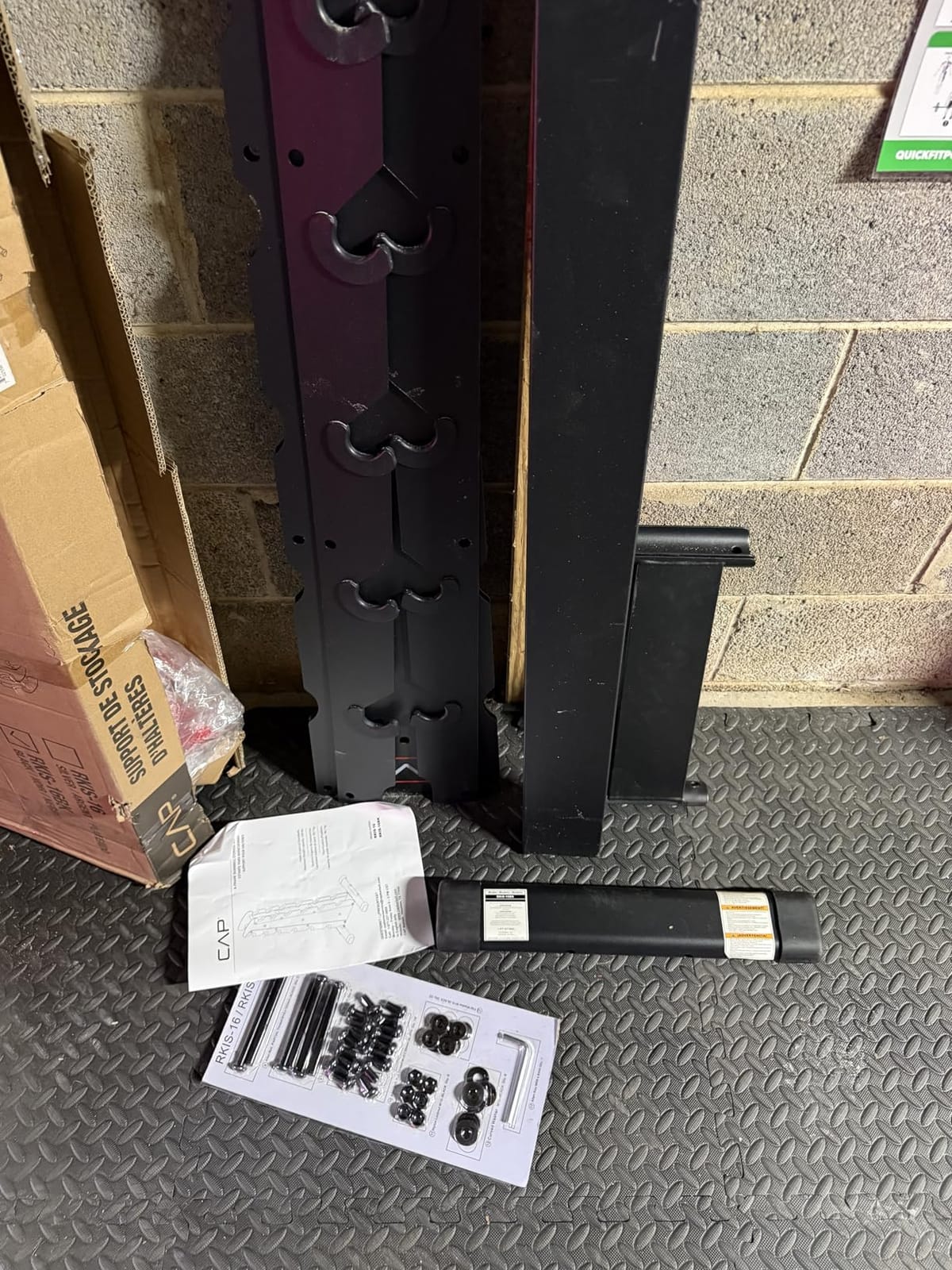 CAP Rubber Coated Dumbbell Weight Set with Vertical Rack | 100 lb, 150 lb, and 210 lb Options customer photo 1