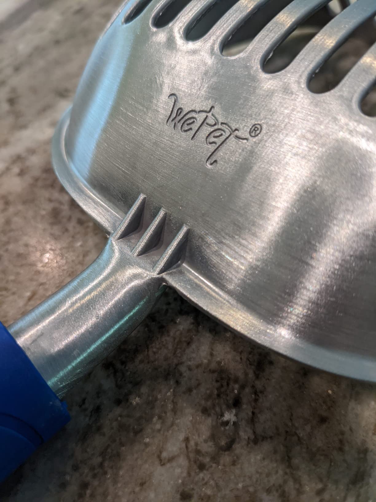 WePet Cat Litter Scoop, Aluminum Alloy Sifter, Kitty Metal Scooper, Deep Shovel, Long Handle, Poop Sifting, Kitten Pooper Lifter, Durable, Heavy Duty, for Litter Box customer photo 1