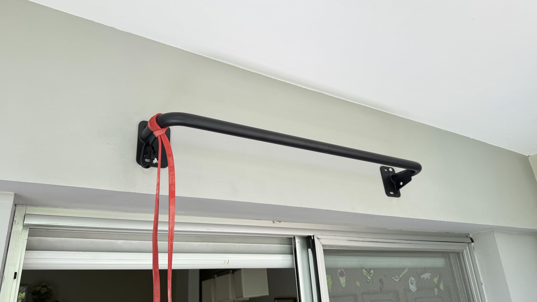 SELEWARE Heavy Duty Welded Pull Up Bar Wall/Joist/Ceiling Mount Chin Up Bar customer photo 1