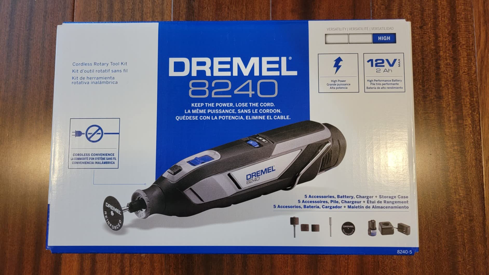 Dremel 8240-5 12V Cordless Rotary Tool Kit with Tool Fabric Carry Bag customer photo 2