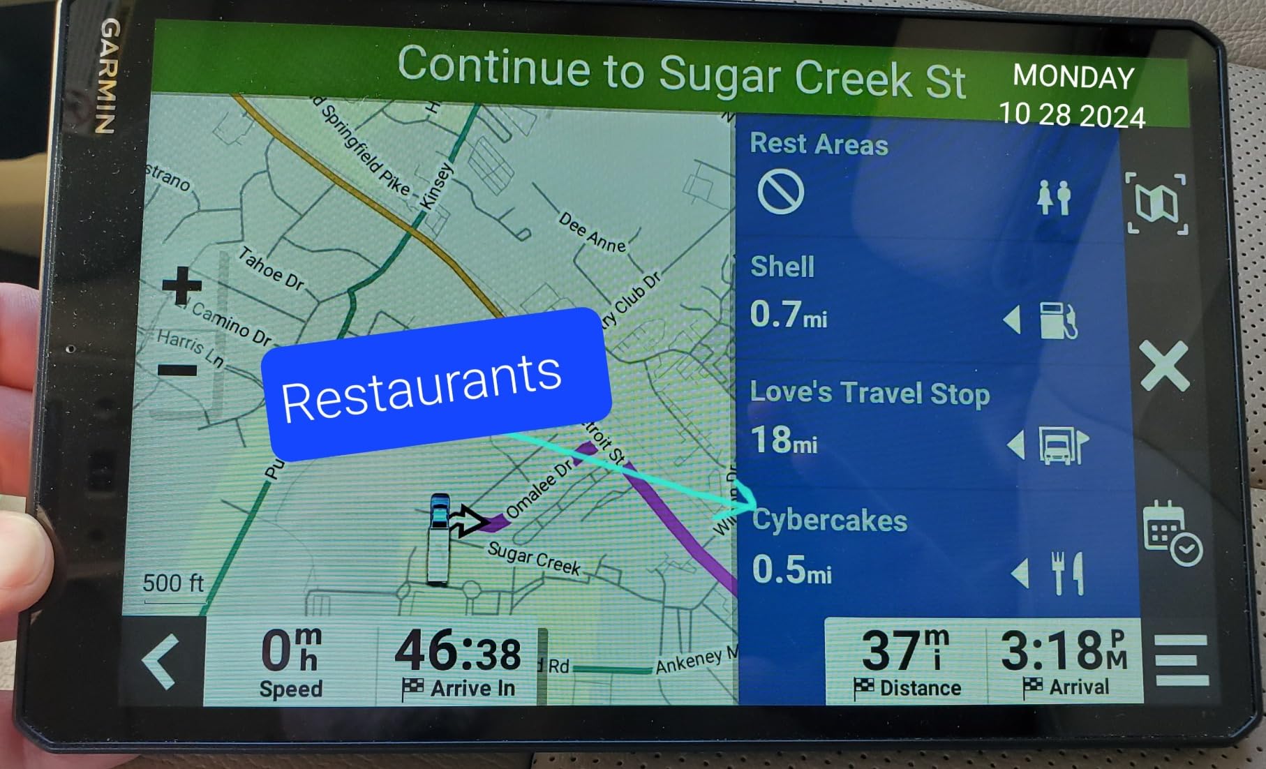 Garmin RV Cam 795, 7” GPS RV Navigator & Built-in Dash Cam customer photo 2