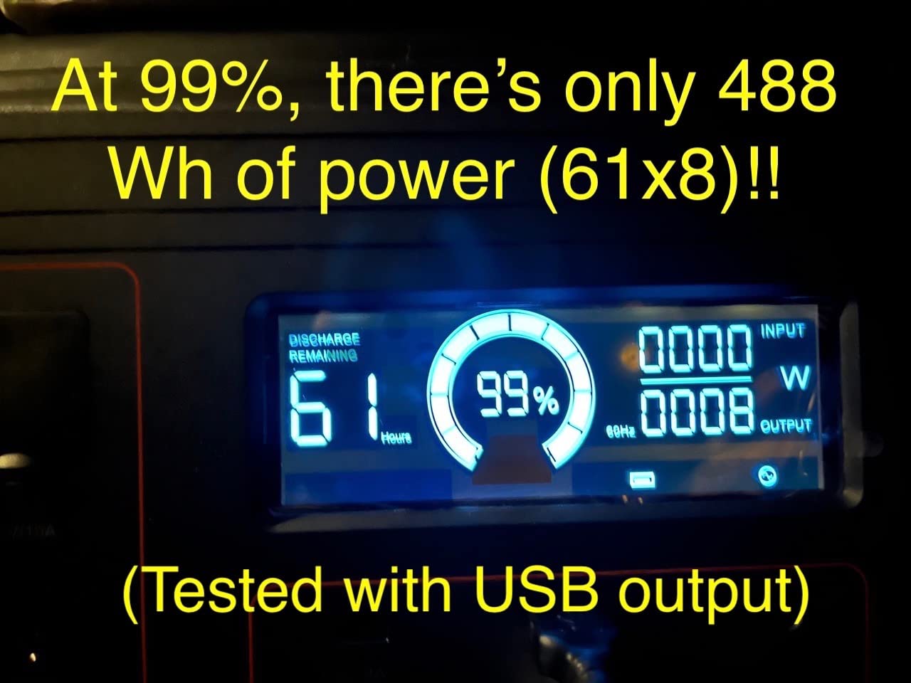 Portable Power Station 330W, GRECELL 230.88Wh Solar Generator customer photo 2