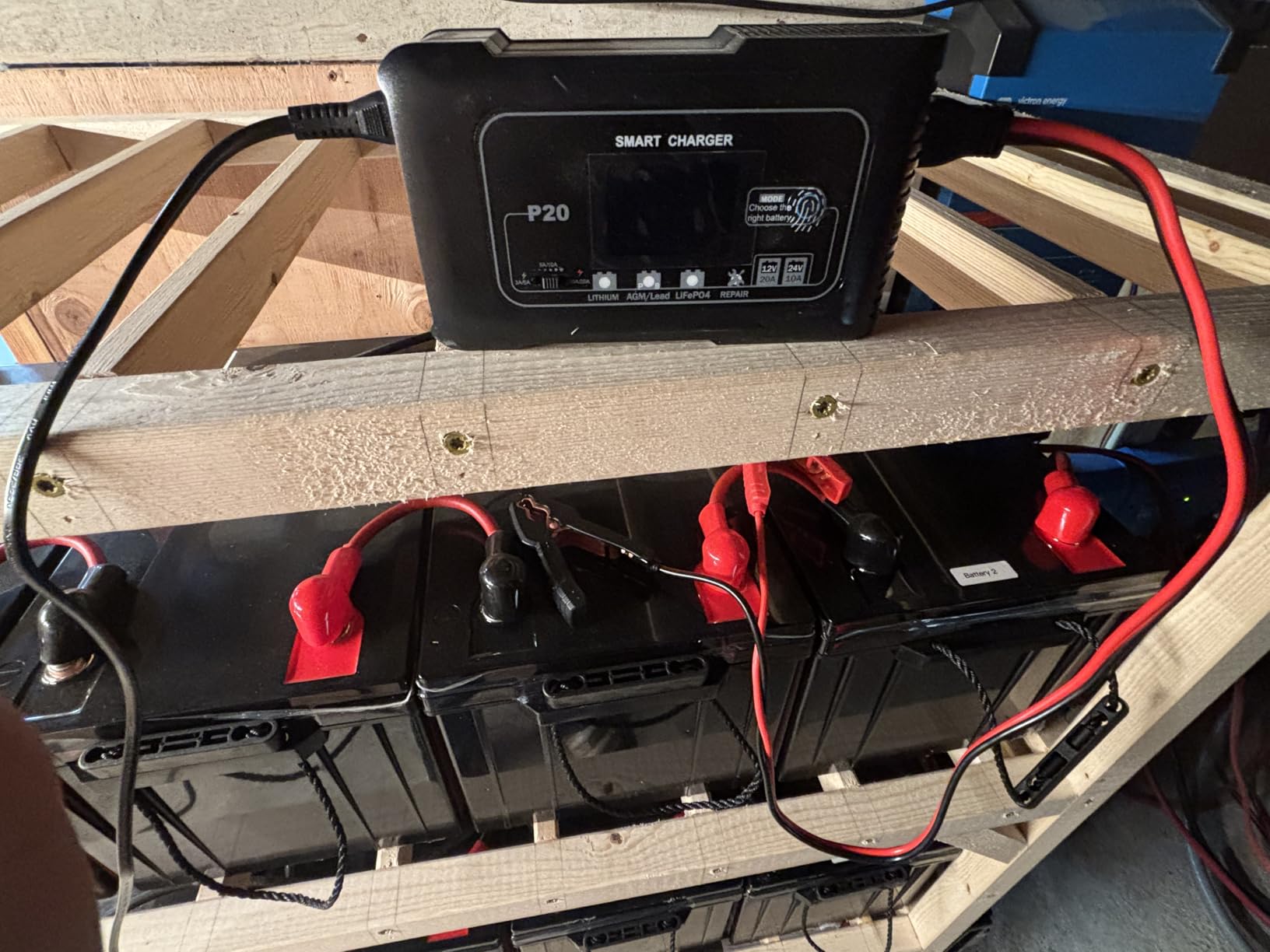 20-Amp Smart Battery Charger,Lithium,LiFePO4,Lead-Acid(AGM/Gel/SLA..) Car Battery Charger,Trickle Charger, Maintainer/deep Cycle Charger,12V/20A and 24V/10A,for Boat,Motorcycle,Lawn Mower,Golf cart.. customer photo 2