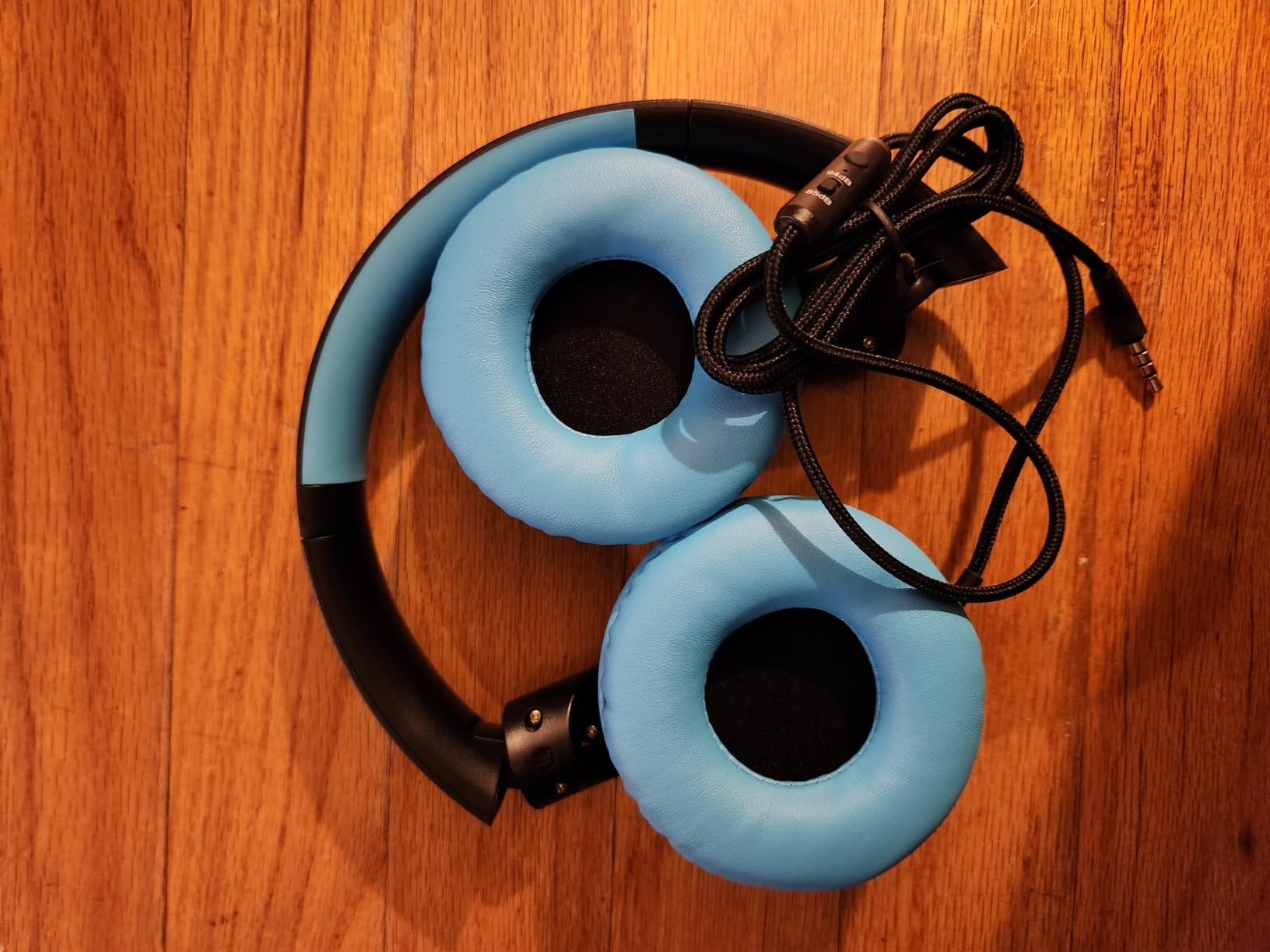 Voopwink Kids Headphones with Microphone, Wired Over Ear Headsets with Limited Volume 85dB/ 94dB for Boys Girls Teens Children Online School/Travel/iPad/Tablet/Cellphone customer photo 1