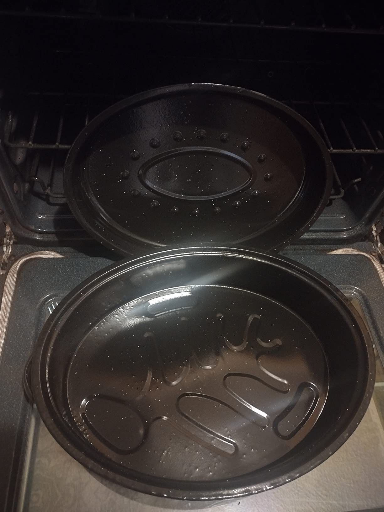 15 Inch Stainless Steel Roasting Pan with Cooling Rack customer photo 2