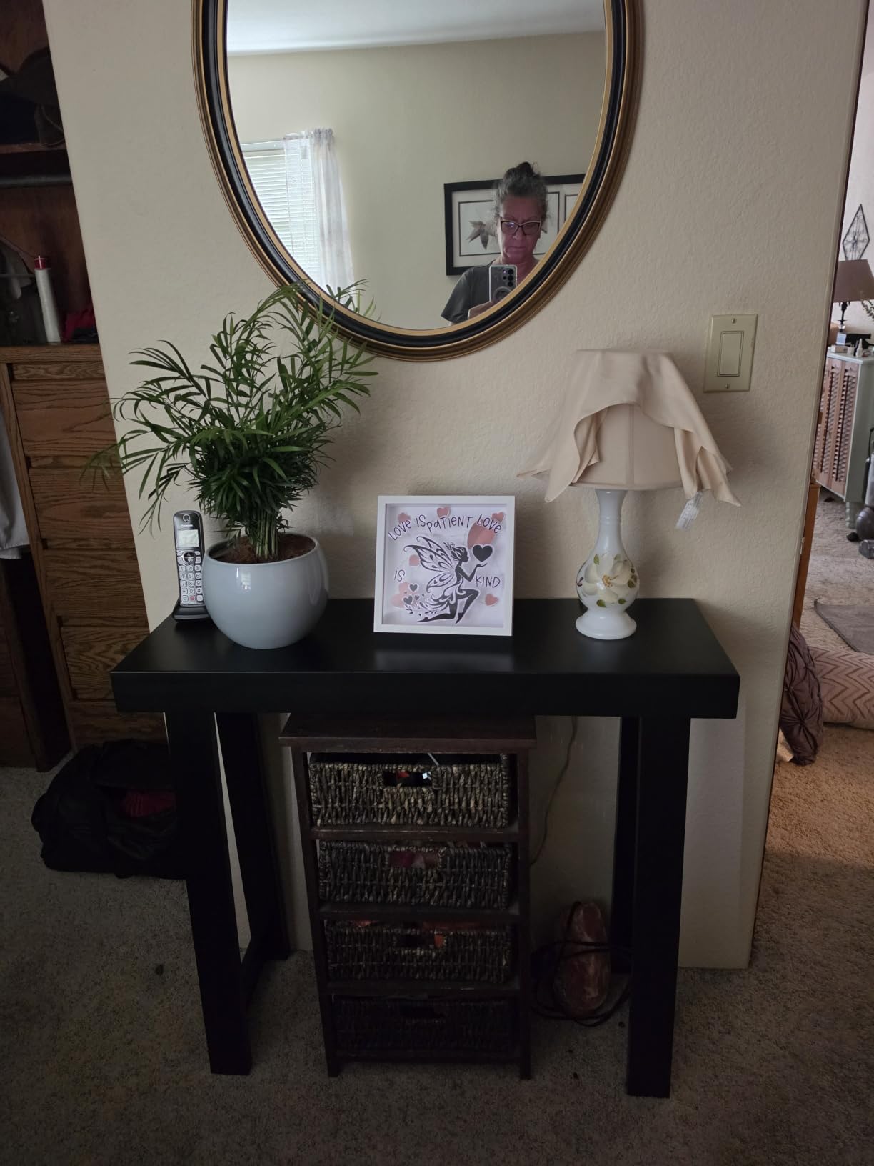 Plank+Beam Classic Console Table, 36 Inch, Black customer photo 1
